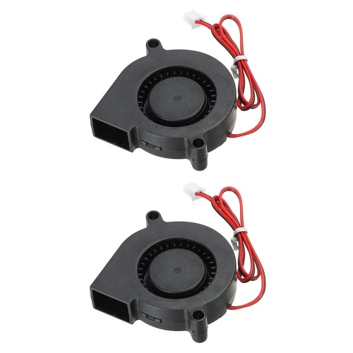 2 Pcs DC Brushless Cooling Blower Fan Cooler 5015 50x50x15mm DC24V 2 Pin