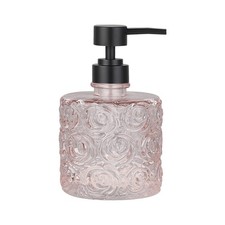 Marcella Glass Soap Dispenser with Soap Pump, Refillable 14 Ounce Capacity, F...