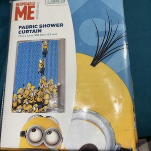 NEW! Despicable Me! Fabric Shower Curtain 72" x 72” New Package