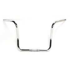 KST Kustoms Polished 1 1/4" SS Steel Six Bend Kicker 12" Rise Handlebar - 458999