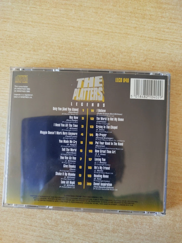 CD The Platters Legends Legends - Bild 2 von 2