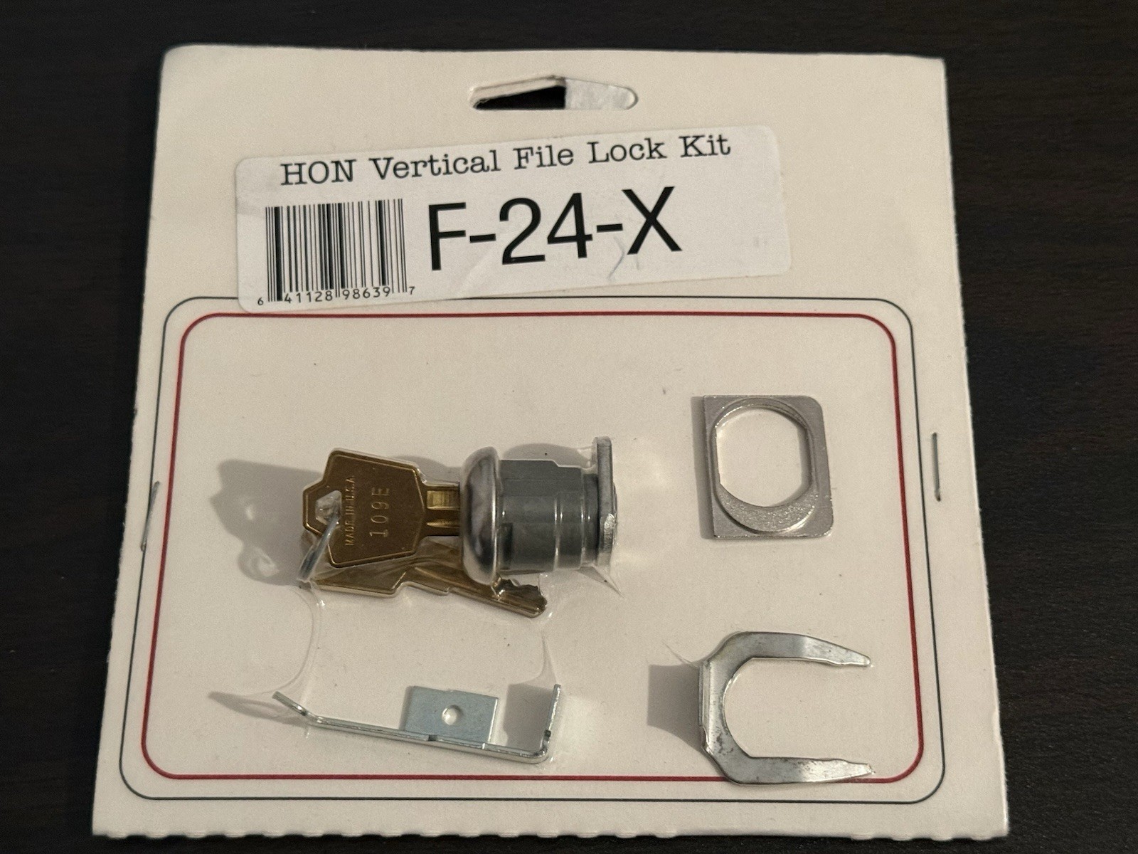 File Cabinet Lock Kit Replacement HON F24 - Vertical Filing Cabinet w/2 Keys