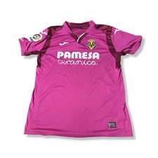 Camiseta de Fútbol Villarreal CF La Liga Joma Talla Grande Púrpura Pamesa Cerámica 2017