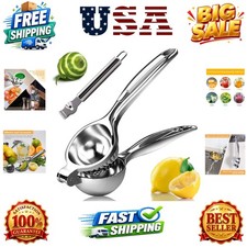 Lemon Squeezer, Fast Effortless Juice Extraction with Large Metal Citrus Juic...