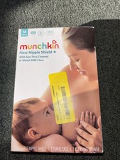 Munchkin Flow Nipple Shield See Through Milk Channel M 20mm Case Shield Syringe