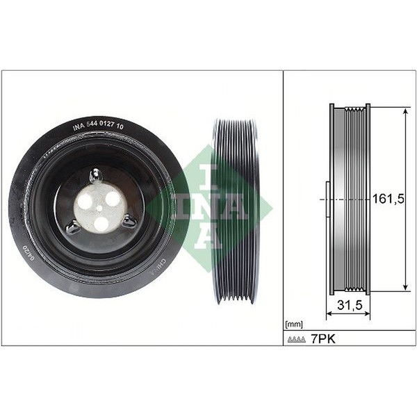 Schaeffler INA 544 0127 10 Riemenscheibe, Kurbelwelle-image