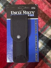 Uncle Mikes Aerosol Chemical Agent Case Blk Mace Police Large 8869-1 Made in USA