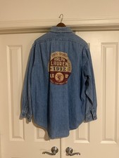 Vintage Men  s Ralph Lauren Denim/Jean 1992 Shirt Size XL. Circa 1992 Blue