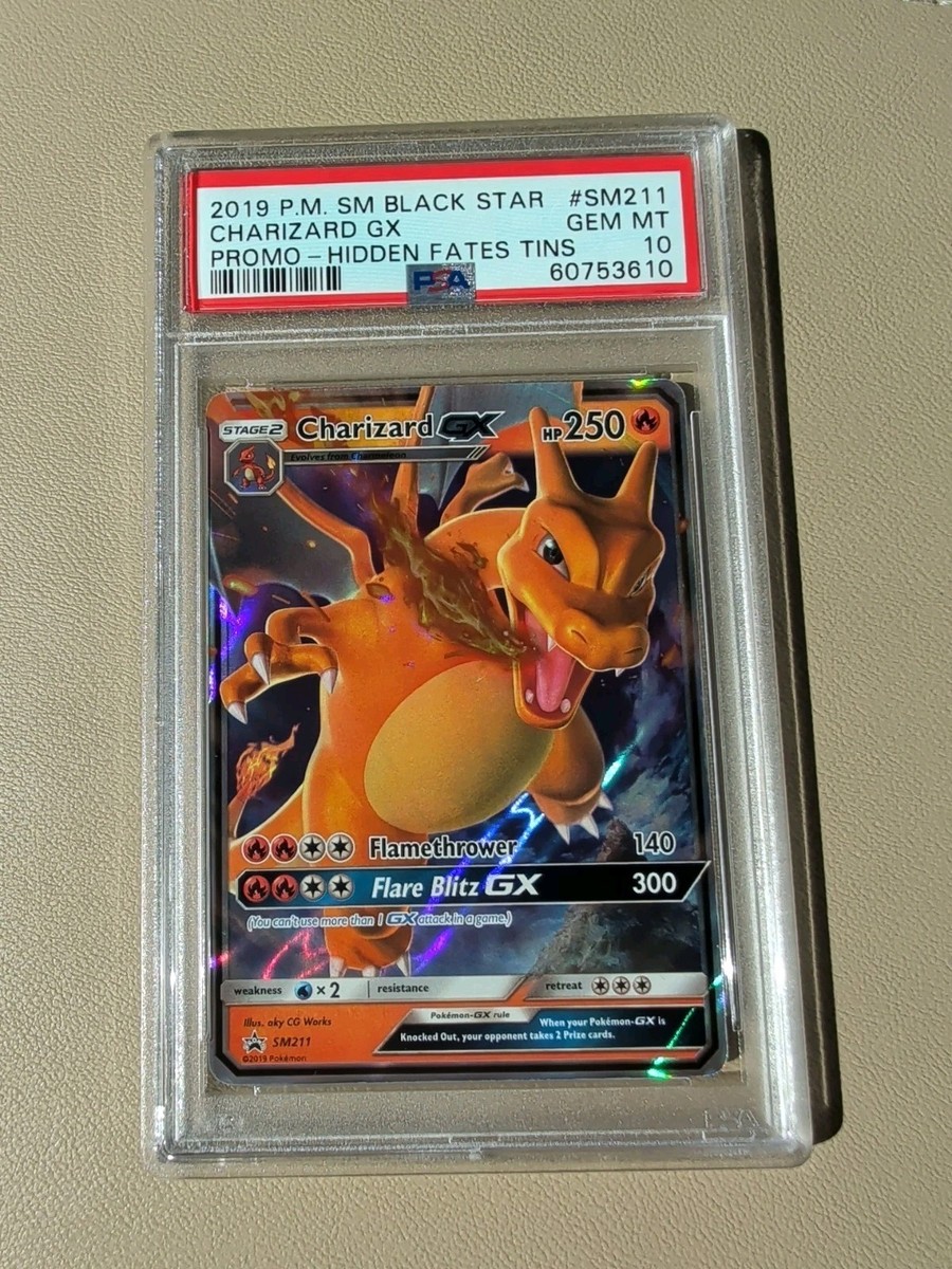 ポケモンカードゲーム リザードン Charizard GX Tin 2019 2019 Pokemon Charizard GX SM211 HOLO Hidden Fates Tins Promo
