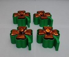 4 Stück Geschenk Deko Kleeblatt für Ferrero Küsschen Box