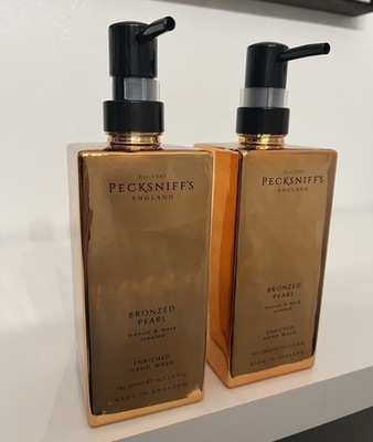 (2 Pack) Pecksniffs England Bronzed Pearl Freesia & Musk Hand Wash 16.9oz- RARE