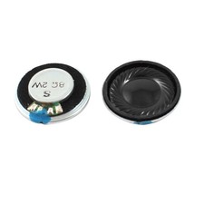 2W 8 Ohm Metal Housing Round Internal Magnet Speaker Loudspeaker 2Pcs