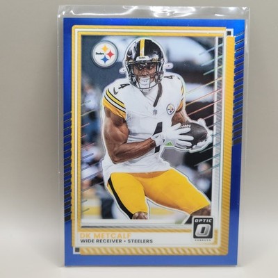 DK METCALF 2025 DONRUSS OPTIC FOOTBALL BLUE PRIZM STEELERS /249