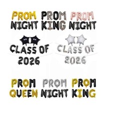 PROM 2026 Balloons 16" Foil Graduation Uni School GRAD Party Decorations Baloons