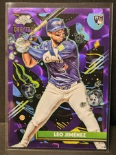 2025 Topps Cosmic Chrome - Leo Jimenez #84 Purple Nebula Refractor /150 (RC)