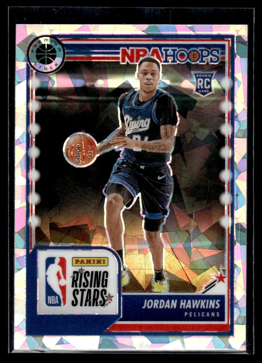 2023-24 Hoops Premium Stock Ice Jordan Hawkins New Orleans Pelicans #288