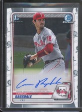 2020 Bowman Chrome CARSON RAGSDALE #CDA-CRA 1st Prospect Auto Phillies
