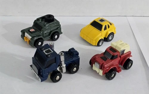 B-250 VINTAGE 1980'S HASBRO G1 TRANSFORMERS AUTOBOT MINI VEHICLES LOT