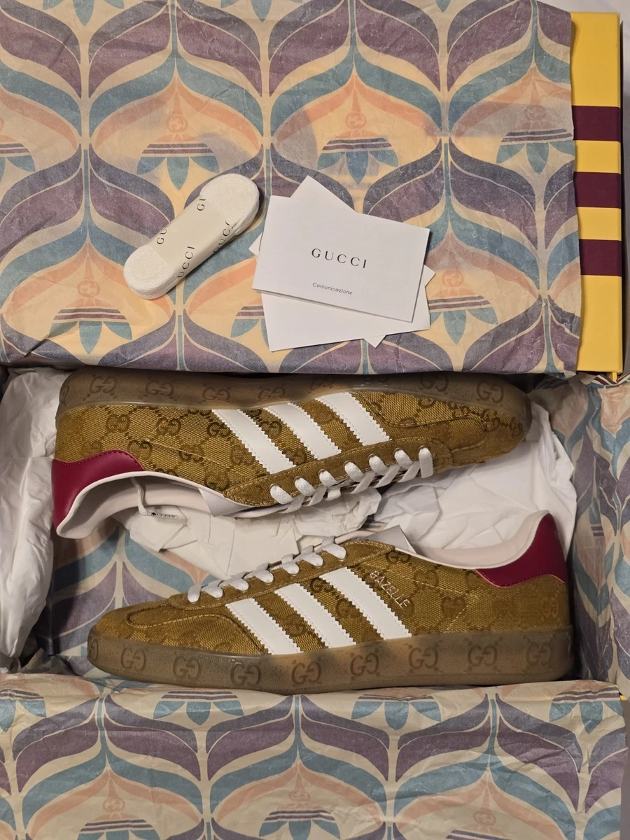 R S様 Gucci x adidas Gazelle Beige GG Monogram for Sale | Authenticity