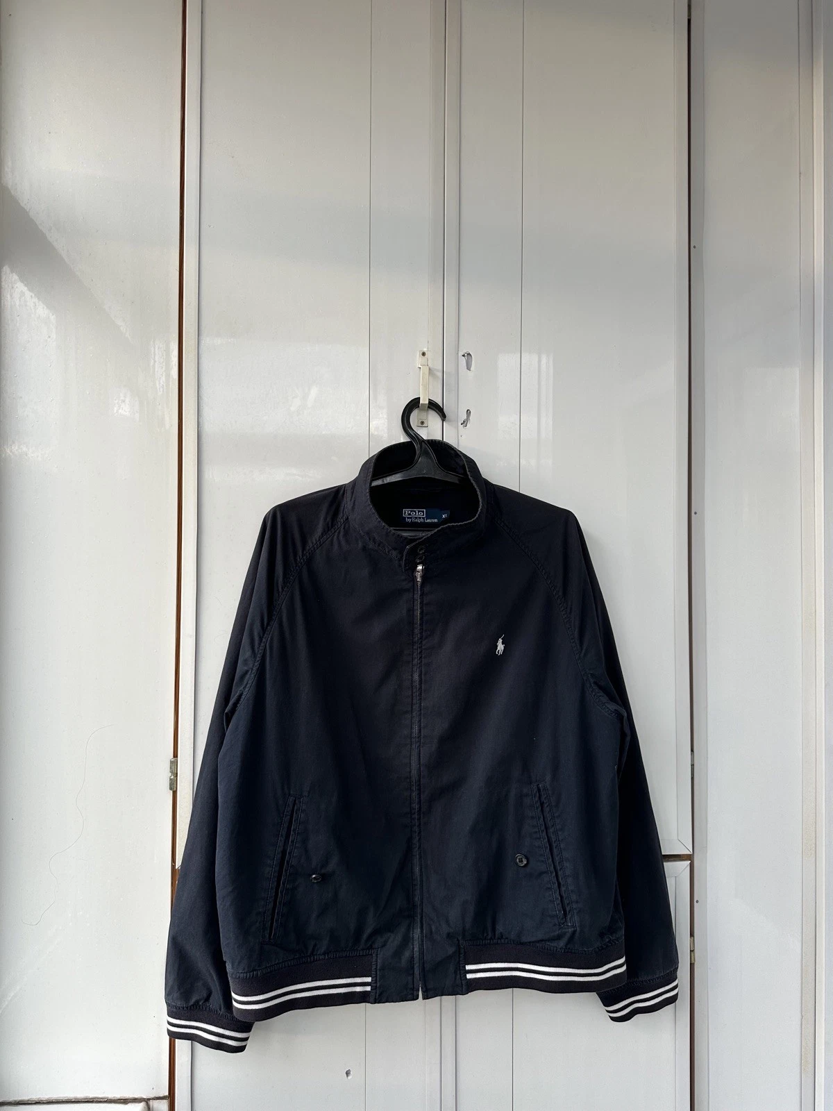 Polo Ralph Lauren Black Zip Jacket Mens XL Size