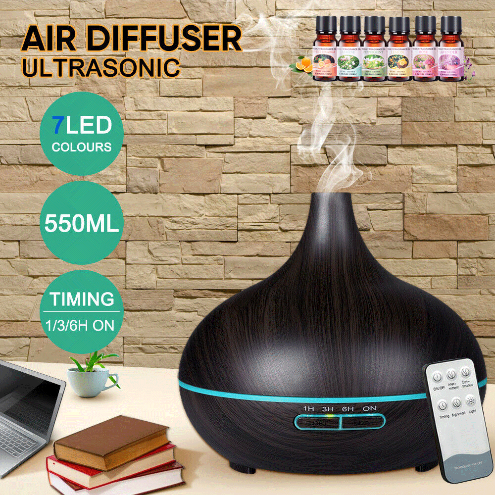 Essential Oil LED Ultrasonic Aroma Aromatherapy Diffuser Air Humidifier