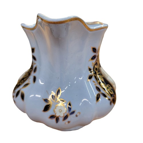 Antique Ridgway Blue Pitcher Jug Staffordshire Greco Roman Figure Gold Trim 5.5" - Picture 4 of 15