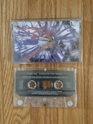 Carcass - Tools Of The Trade, Death Metal Grindcore Cassette Tape - Earache 1992