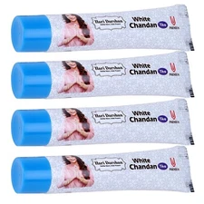 Hari Darshan Chandan Tika Tube Paste Pack of 4 Pure Sandalwood Paste 50g Each