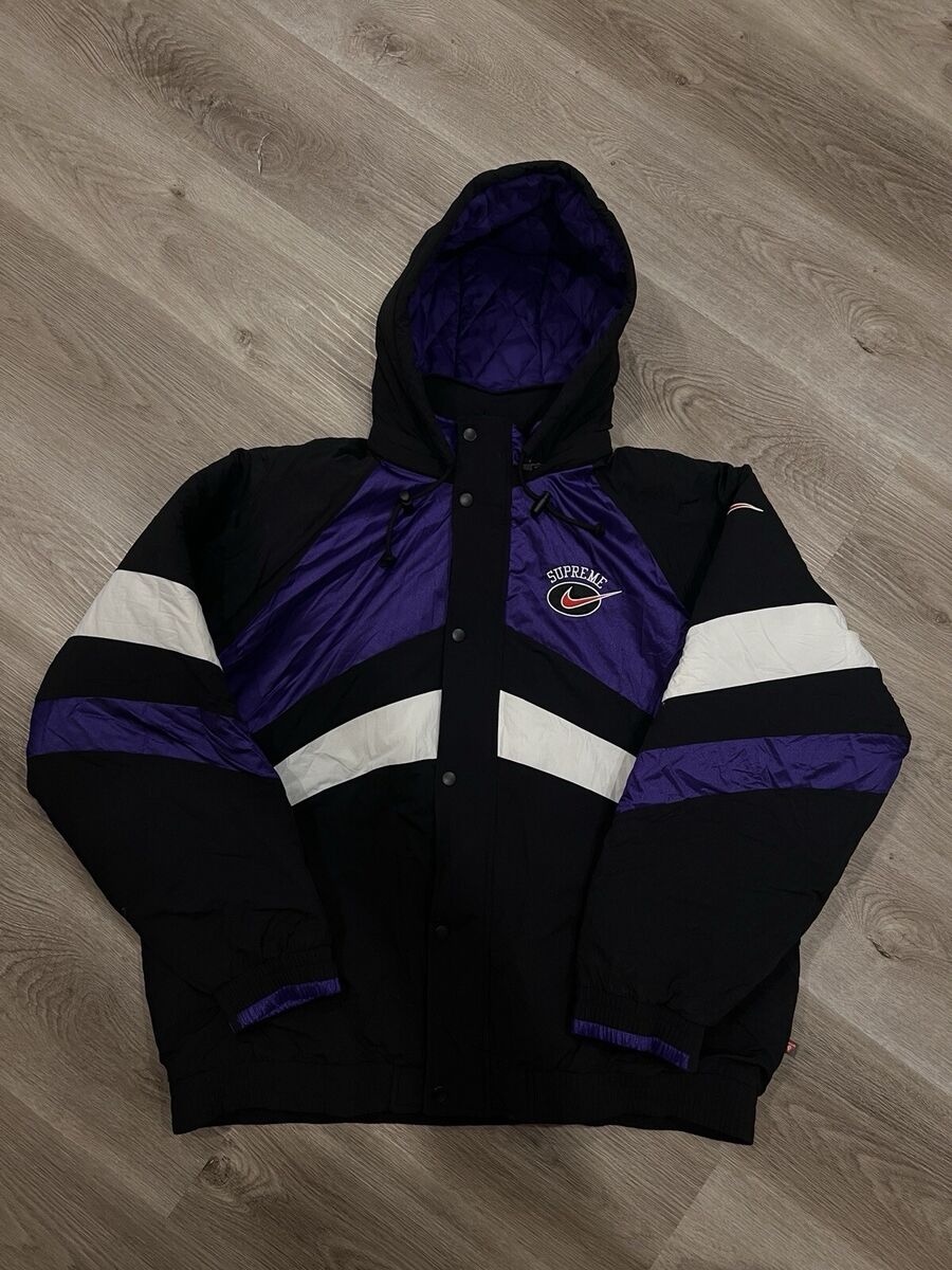 RARE SIZE Supreme x Nike Hooded Sport Jacket Purple Size XL RARE SIZE Supreme x Nike Hooded Sport Jacket Purple Size XL