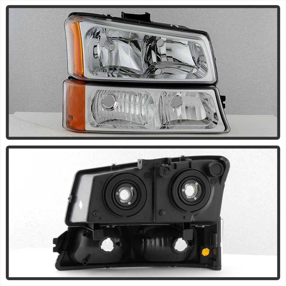 Kit de faros delanteros de cristal xTune Auto 5064912 cromado/transparente Foto 2 de 4