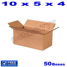 50 - 10x5x4 Cardboard Boxes 32-ECT Mailing Packing Shipping Corrugated Carton