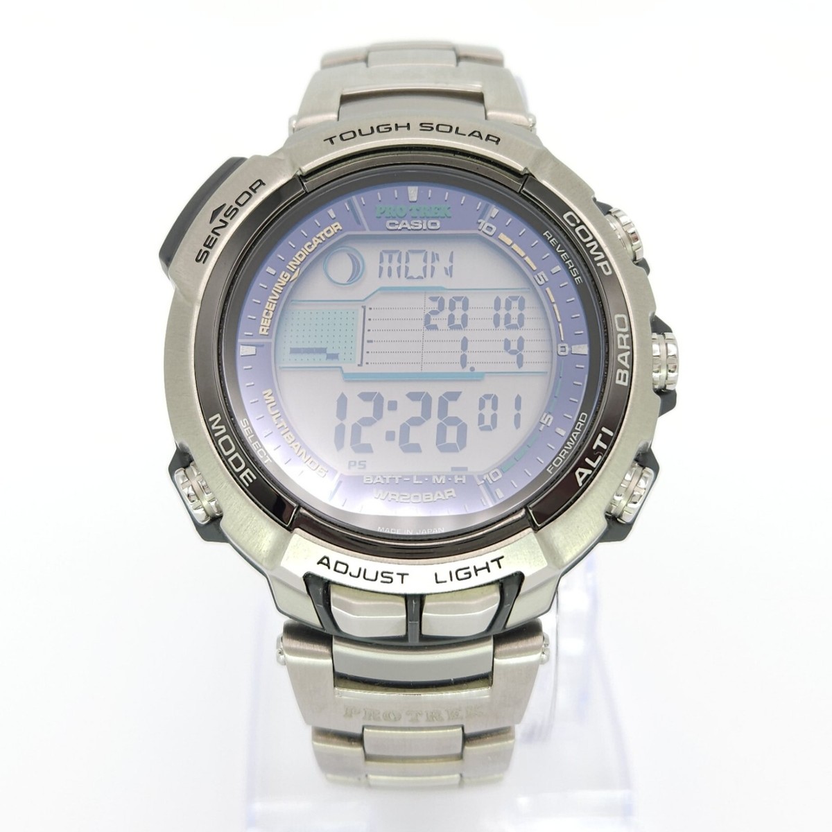NOS CASIO PRX-2500T-7JF PRO TREK MANASLU TITANIUM ABC DIGTAL NOS CASIO PRX-2500T-7JF PRO TREK MANASLU TITANIUM ABC DIGTAL