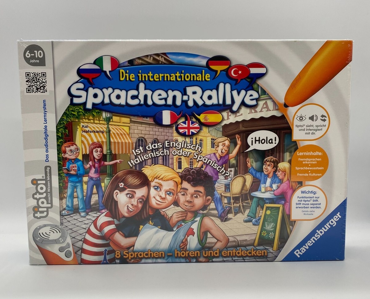 Ravensburger Tiptoi Die Internationale Sprachen-Rallye – Spielerisch 8 Sprachen Entdecken Für Kinder