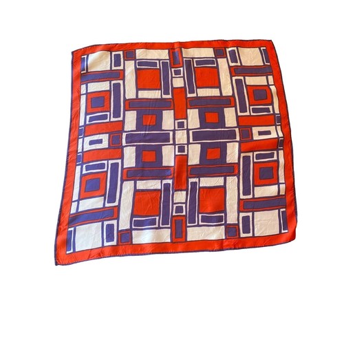 Vintage Acetate Scarf A Squire Souvenir of London 31 X 31