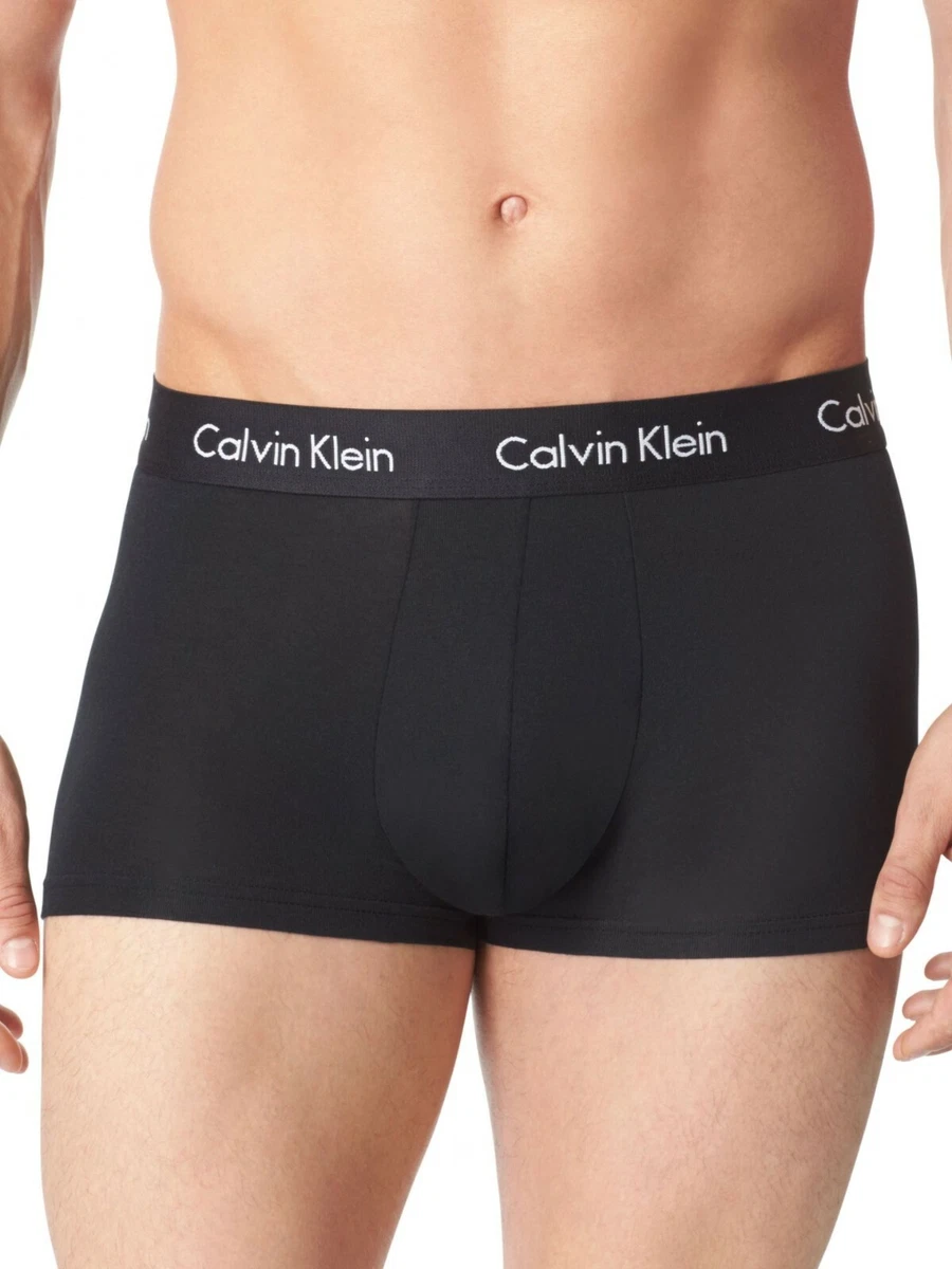 CALVIN KLEIN Mens Black Body Modal Stretch Trunk Underwear SMALL