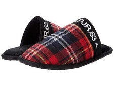 Pajar Canada Stevie Slipper Women's US 10 Red Plaid Round Toe Slip-On JOBB448