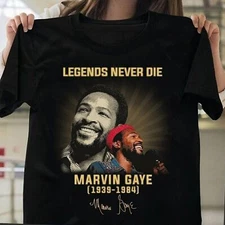Marvin Gaye Legend Men T-shirt Short Sleeve Black All Size Shirt CH79