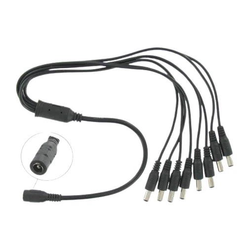 8 DC CCTV Power Splitter cable for Surveillance Cameras - Image 2 of 2