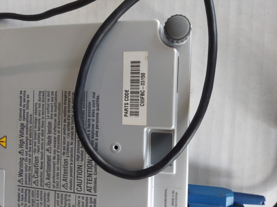 Casio Data Projector XJS32, Not Tested, No Power Cord, With Cable eBay