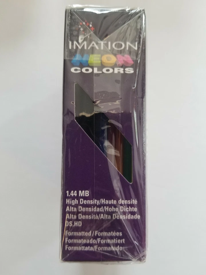 Imation Neon Colors 2HD 3.5" Floppy Diskettes 1.44 MB IBM Formatted - Image 3 of 4