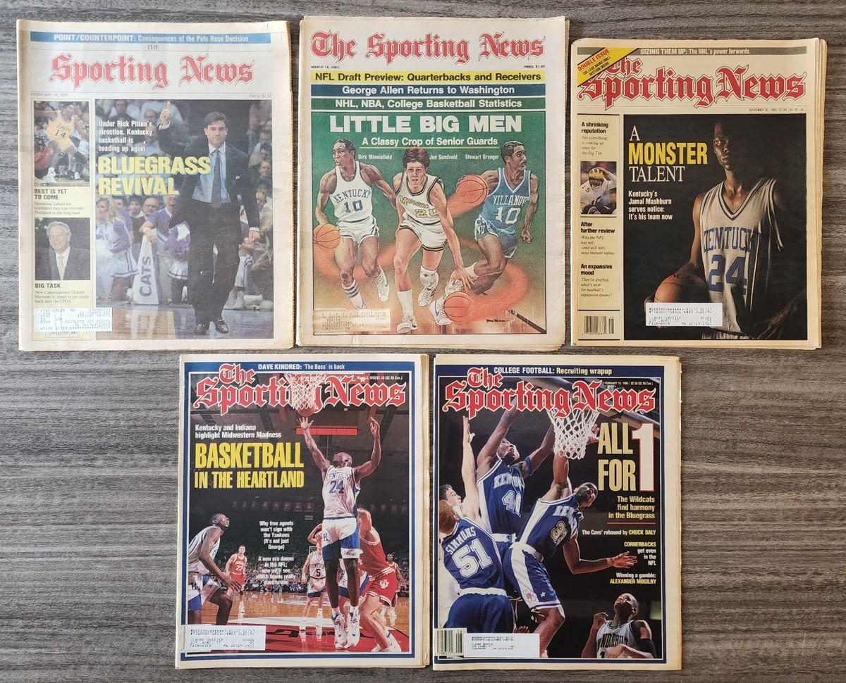 The Sporting News Lot Of KENTUCKY BASKETBALL RICK PITINO