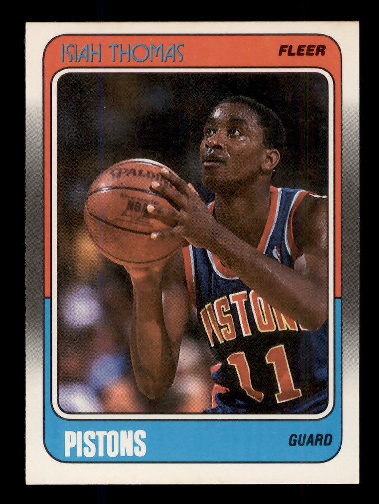 1988-89 FLEER #45 ISIAH THOMAS DETROIT PISTONS