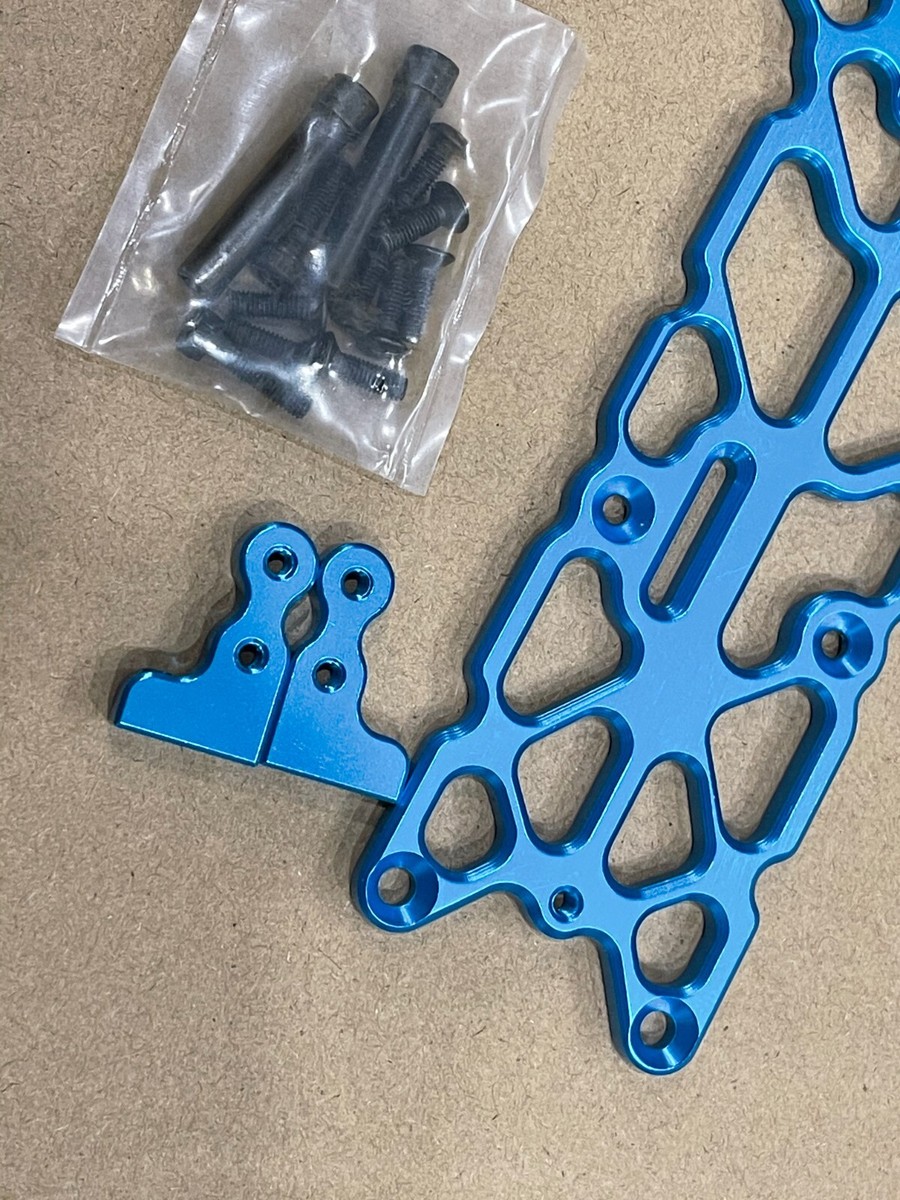 Aluminum Upper Chassis for Traxxas Rustler XL5 /VXL 2WD Blue
