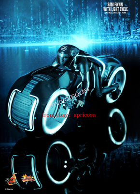 トロン レガシー ライト・サイクル＆サム・フリン フィギュア MMS142 Hottoys MMS142 Tron Legacy Sam Flynn Motorcycle 1/6 Collectible