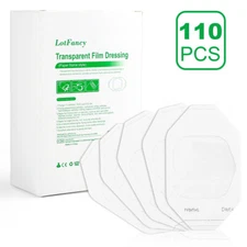 110pcs Transparent Film Dressing Sterile Adhesive Wound Cover Bandage Waterproof
