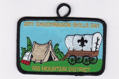 BOY SCOUT PATCH - SAMOSET COUNCIL - RIB MT. DIST - 2011 CHUCKWAGON - 28TH ANNUAL