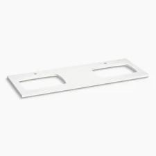 28257-MMW Kohler Silestone 61" Quartz Vanity Top With Two Carillon Rectangle Cut