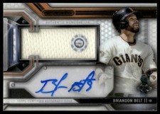 2016 Topps Strata - Clearly Authentic Autographed Relics #CAAR-BB Brandon Belt