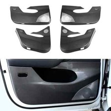 Door Anti Kick Plate Carbon Fiber Panel Anti-Scratch Pad Stickers Door Protector