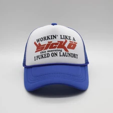 Working Like a Sicko Snapback TRUCKER HAT American retro truck IAN CONNOR SICKO